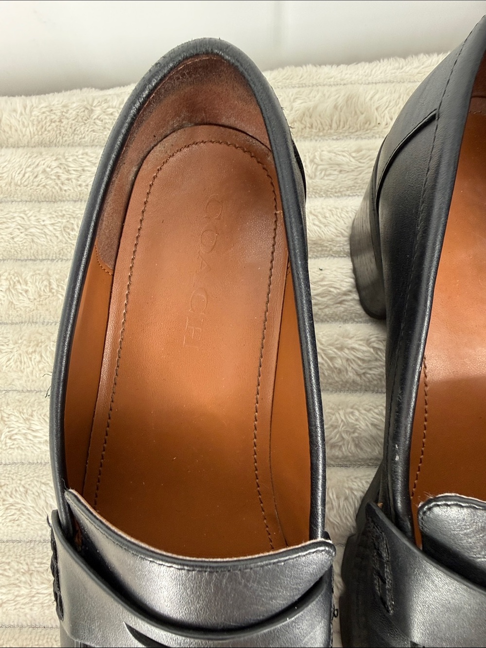 Coach Colleen Black Women's Loafers size 7.5B - Picture 3 of 13